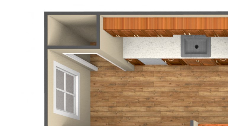 1-Bedroom floor plan